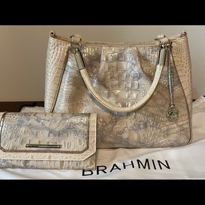 Brahmin Ruby Topaz Alma & Checkbook Wallet